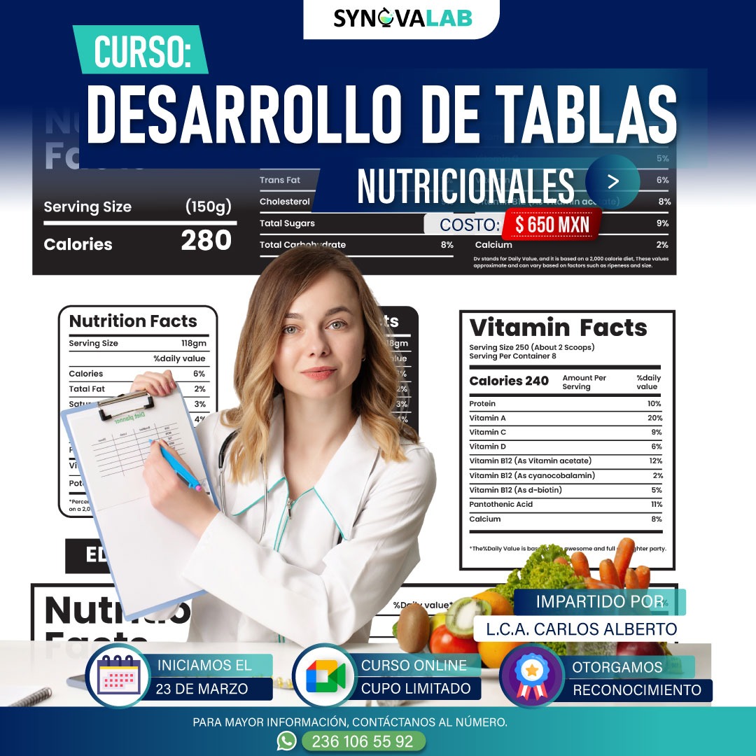 Desarrollo de Tablas Nutricionales
